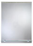 Zrcadlo 50 x 70 cm LED osvětlení podsvícená polička ORION